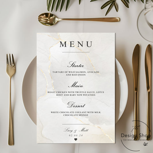 The Signature Collection - A4 Wedding Menu